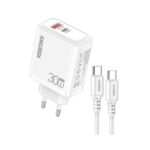 KSC-1674/W ΦΟΡΤΙΣΤΗΣ TYPE C ΣΕ TYPE C 30W ΛΕΥΚΟ