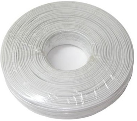 SM175-WHITE Λευκό τηλεφωνικό καλώδιο 100m