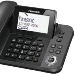 Σταθερό Ψηφιακό Τηλέφωνο Panasonic KX-TGF310EXM Μαύρο + Ασύρματο Ψηφιακό Τηλέφωνο με Υποδοχή Hands-Free στο Ασύρματο