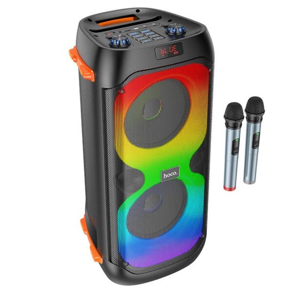 HOCO BS53 Ηχείο Bleutooth Outdoor, 2x20w με 2 Ασύρματα Μικρόφωνα
