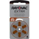 Μπαταρίες Ακουστικών Βαρηκοΐας Rayovac 312 Extra Advanced 1.45V Τεμ. 6