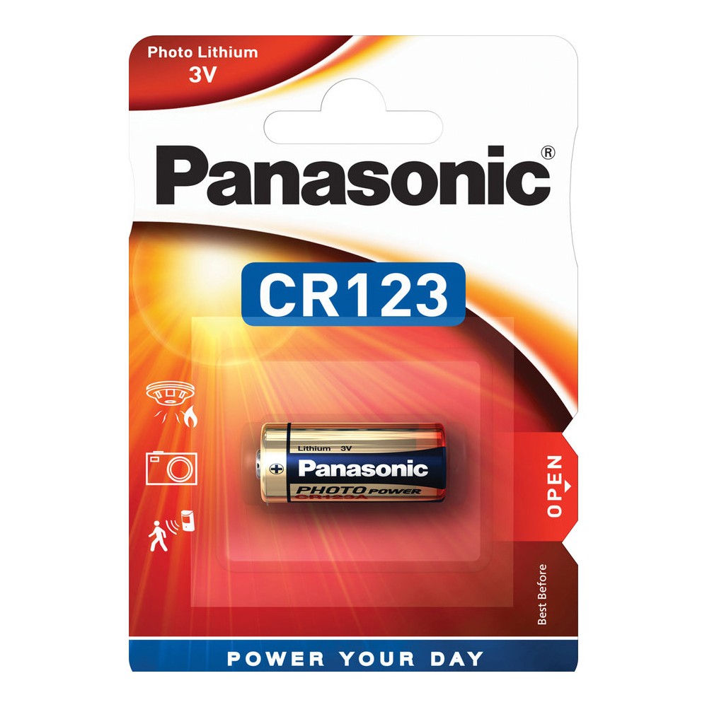 24292 Μπαταρία Panasonic Lithium Power CR123AL/1BP 123/E123A/K123L/CR17345 3V Τεμ. 1 - Image 1