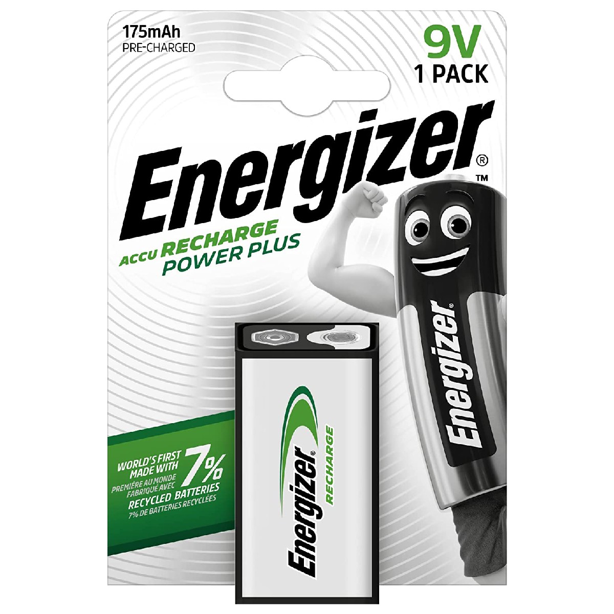 24610 Μπαταρία Επαναφορτιζόμενη Energizer ACCU Recharge Power Plus HR22 175mAh size 9V - Image 1