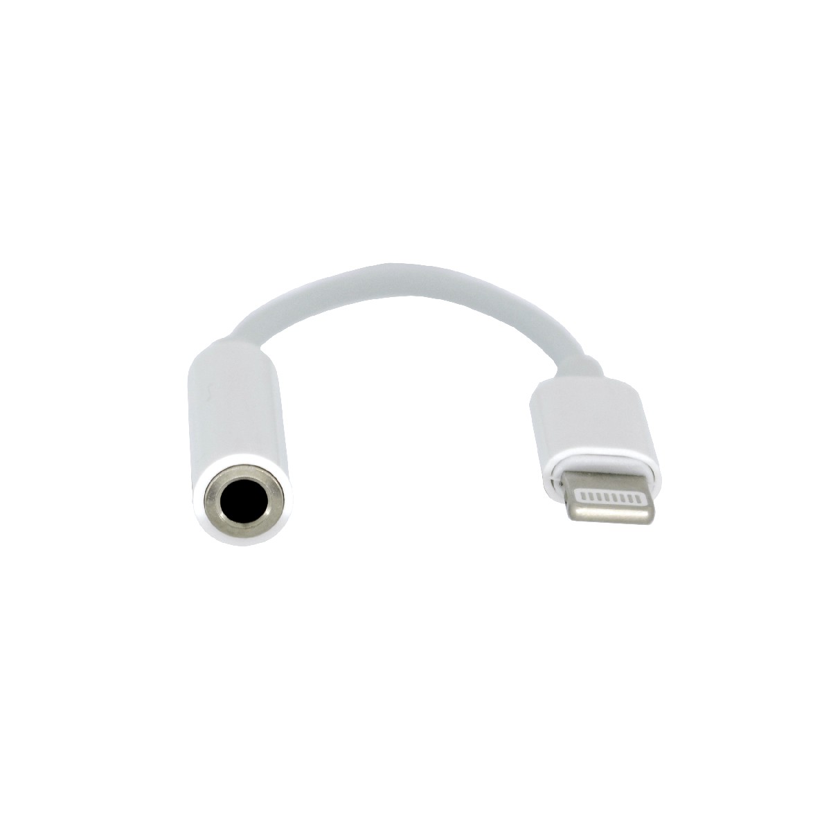 25927 Αντάπτορας Handsfree Ancus HiConnect Lightning σε 3.5mm Θηλυκό Λευκό Bulk - Image 1