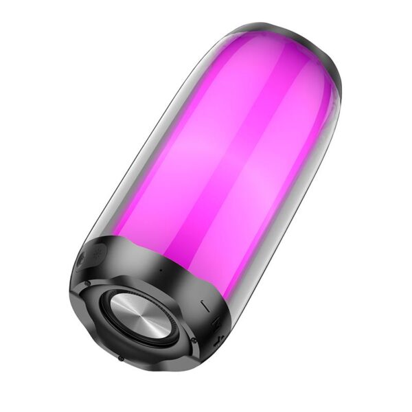 HOCO HC8 Pulsating Colorful Luminous Wireless Speaker, Μαύρος
