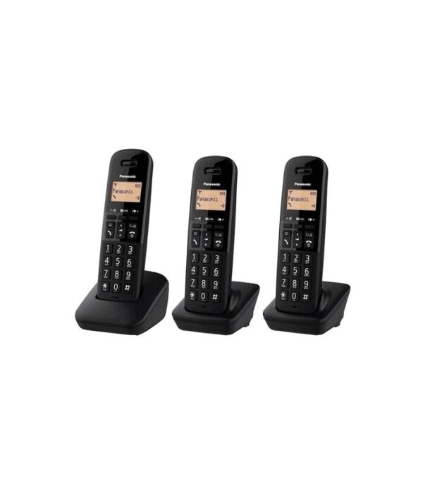 Ασύρματο Ψηφιακό Τηλέφωνο Panasonic KX-TGB613 EU Trio Μαύρο