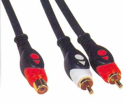30281 30281 Καλώδιο 2RCA ΑΡΣΕΝΙΚΑ-RCA ΘΗΛΥΚΟ 1,5m - Image 1