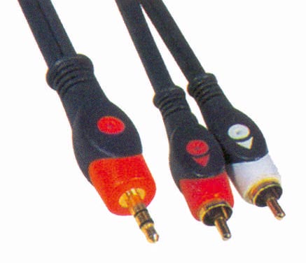 Καλώδιο JACK → 2× RCA, 1,5m