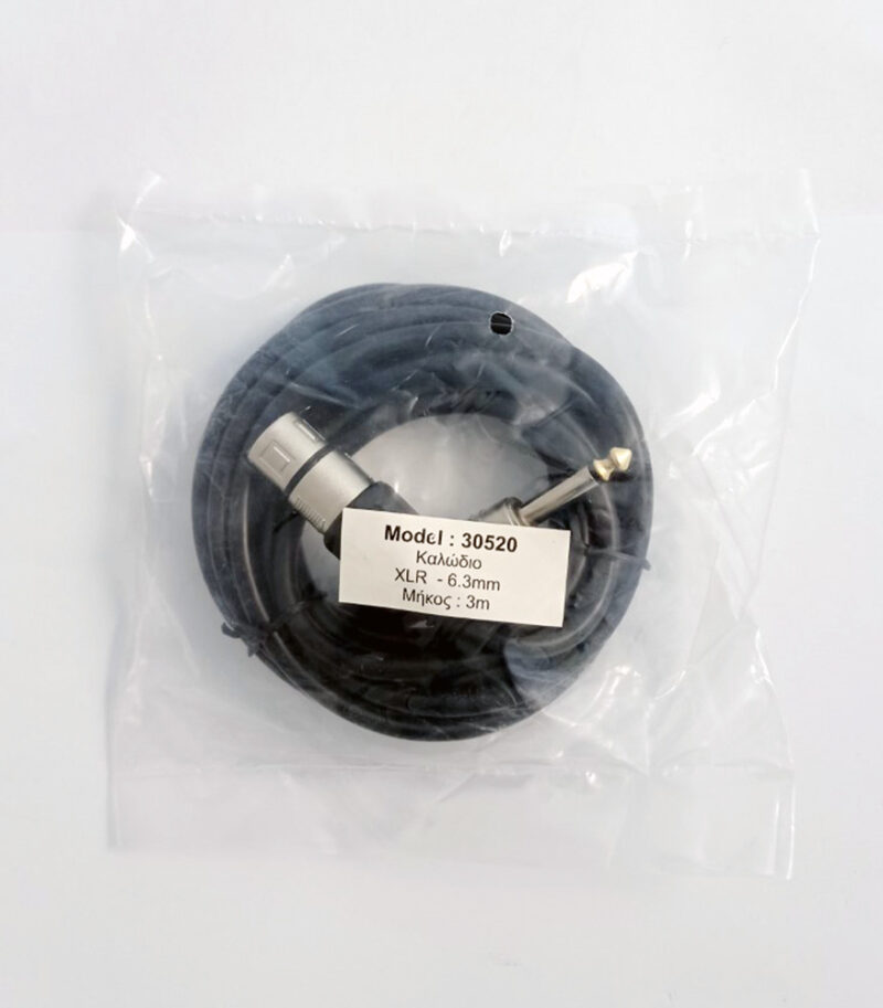 Καλώδιο XLR σε Καρφί 6,3mm 3m - Image 2