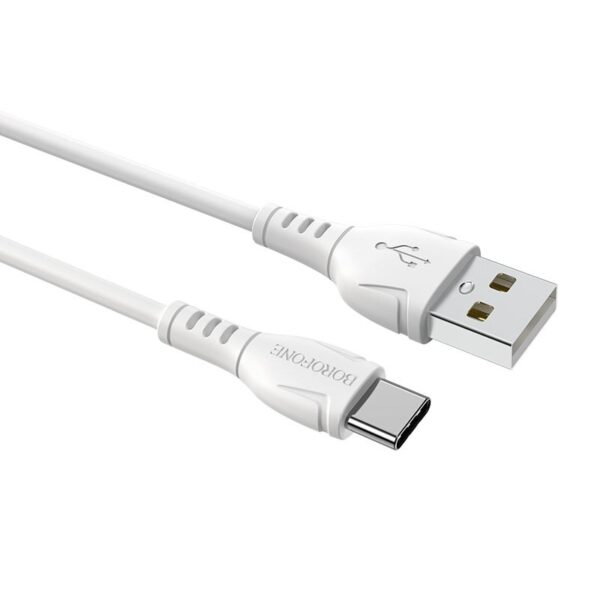 Καλώδιο Borofone BX51 Triumph USB σε USB-C 3A Λεύκο 1m