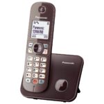 Ασύρματο Ψηφιακό Τηλέφωνο Panasonic KX-TG6851GRA Καφέ με Δυνατότητα Λειτουργίας σε Διακοπή Ρεύματος, Μεγάλη Οθόνη και Ανοιχτή Ακρόαση