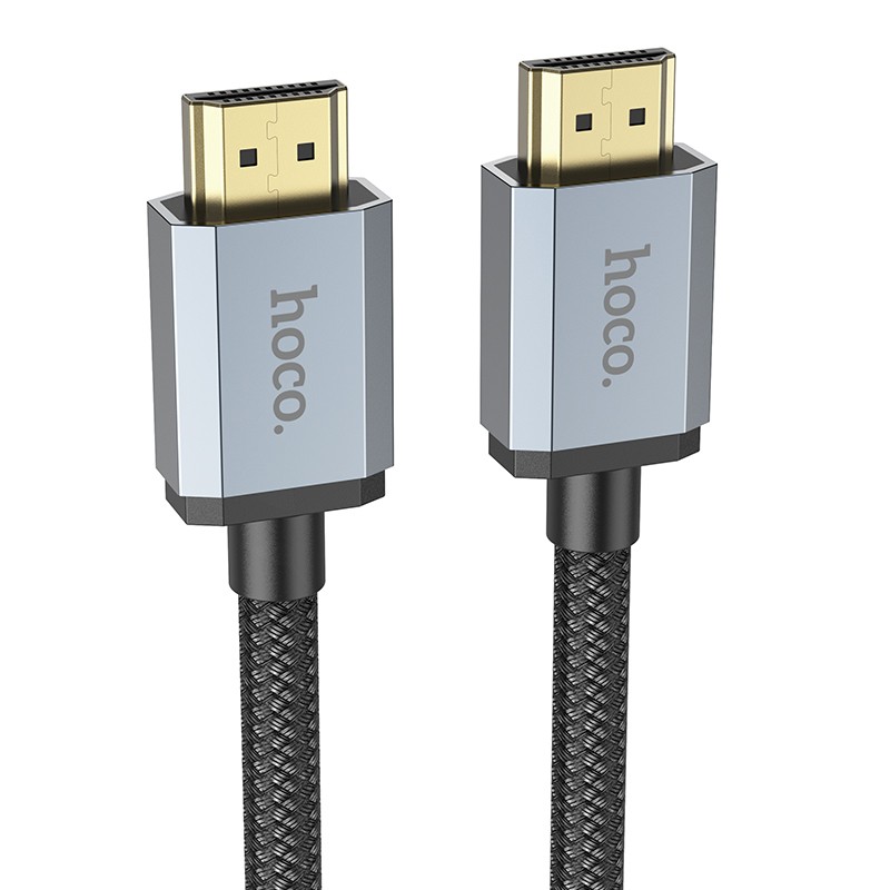 38003 Καλώδιο σύνδεσης HDMI Hoco US03 HDMI 2.1 σε 8K 60Hz Ultra HD 48Gbps Μαύρο 1m Braided - Image 1