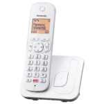 Ασύρματο Ψηφιακό Τηλέφωνο Panasonic KX-TGC250GRW με Αναγνώριση Κλήσης, Πλήκτρο Αποκλεισμού Κλήσεων και Ανοιχτή Ακρόαση Λευκό