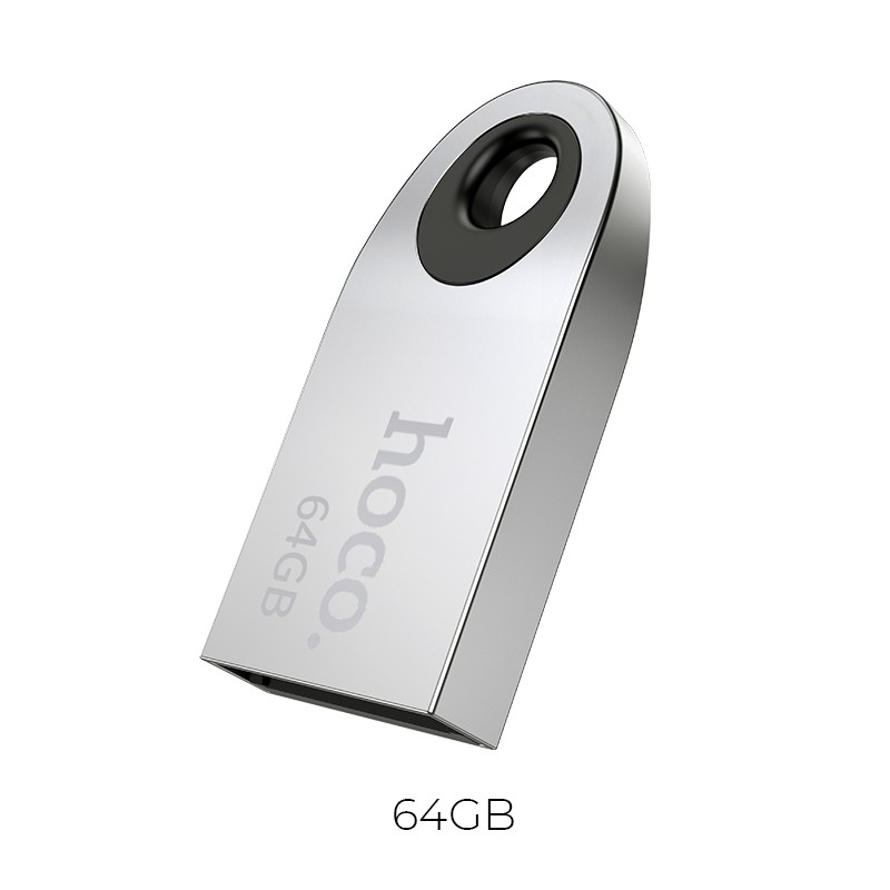 39635 Flash Drive Mini Car Music Hoco UD9 Insightful 64GB USB 2.0 Mini Size Ασημί - Image 1