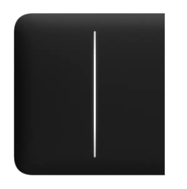 Ajax Side Button (2 Gang) Black