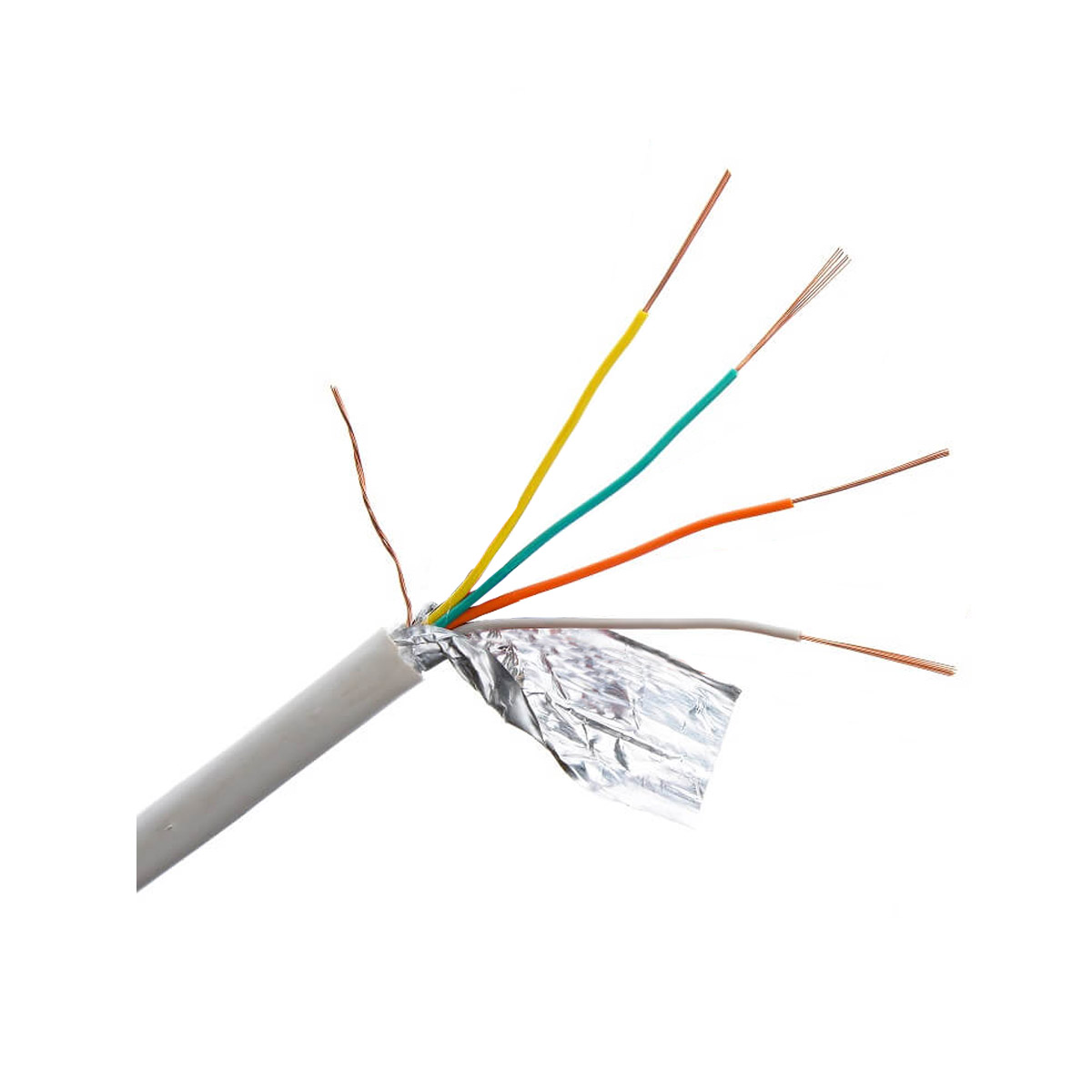 4-cores-al 2C-32C/4SH Καλώδιο συναγερμού με θωράκιση αλουμινίου 4x0.22mm - Image 1