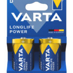 VARTA αλκαλικές μπαταρίες Longlife Power, D/LR20, 1.5V, 2τμχ