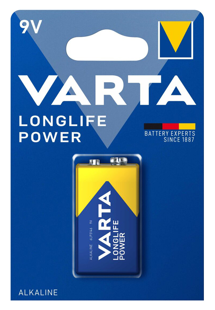 4008496559862 VARTA αλκαλική μπαταρία Longlife Power, 9V, 1τμχ - Image 1