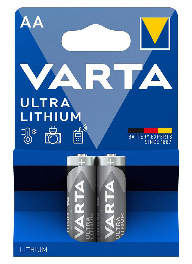 4008496680474 VARTA μπαταρίες λιθίου Ultra, AA, 1.5V, 2τμχ - Image 1