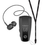 Bluetooth Hands Free Noozy Roller BH69 V.5.2 με LED Οθόνη Δόνηση και Strap Λαιμού Multi Pairing Μαύρο με 11 Ώρες Λειτουργίας