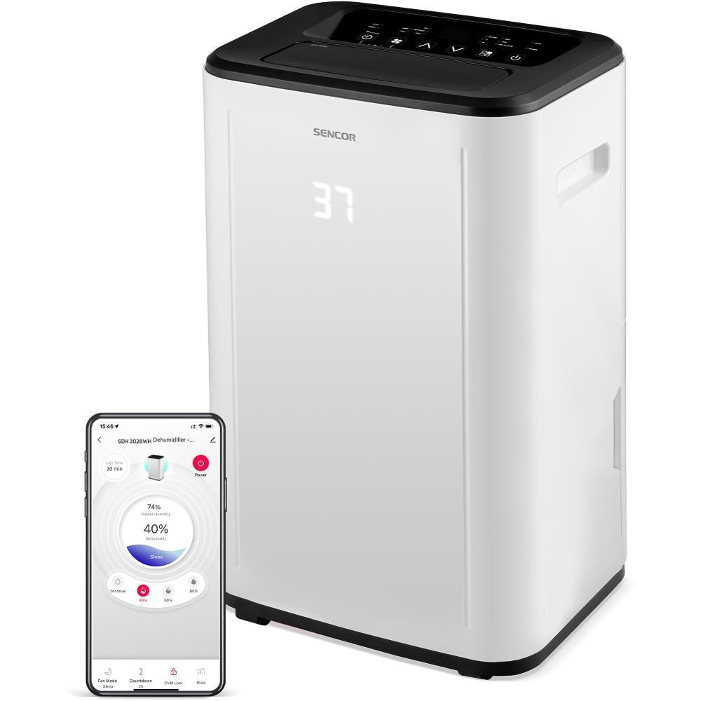 45530 Αφυγραντήρας Sencor SDH 3028WH Wi-Fi 30lt/ημέρα 420 W Κάλυψη 30-89τμ - Image 1