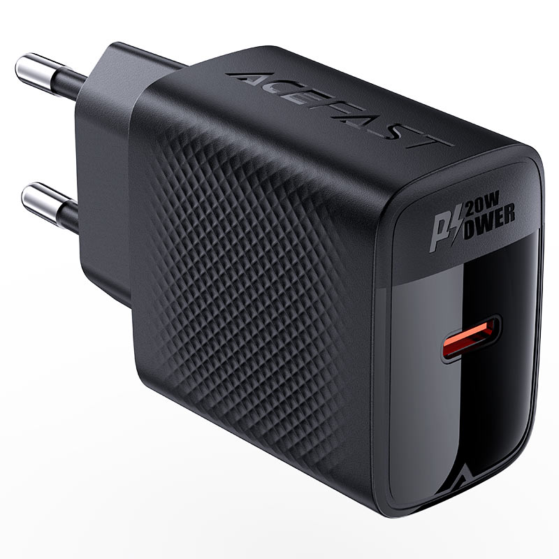 45829 Φορτιστής Ταξιδίου Acefast A82 GaN USB-C 20W Μαύρος - Image 1