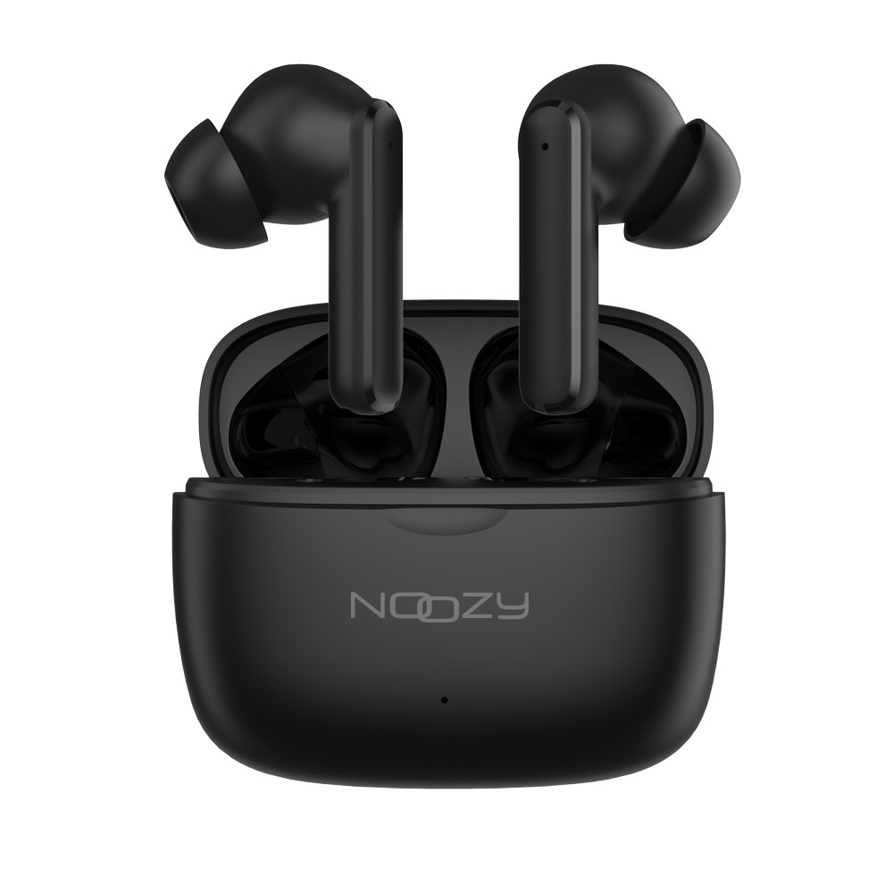 45977 Wireless Hands Free Noozy BH55 V5.4 με ANC + ENC για Μείωση Εξωτερικού Θορύβου 30 ώρες Αναπαραγωγής 6 ώρες Ομιλίας Μαύρο - Image 1