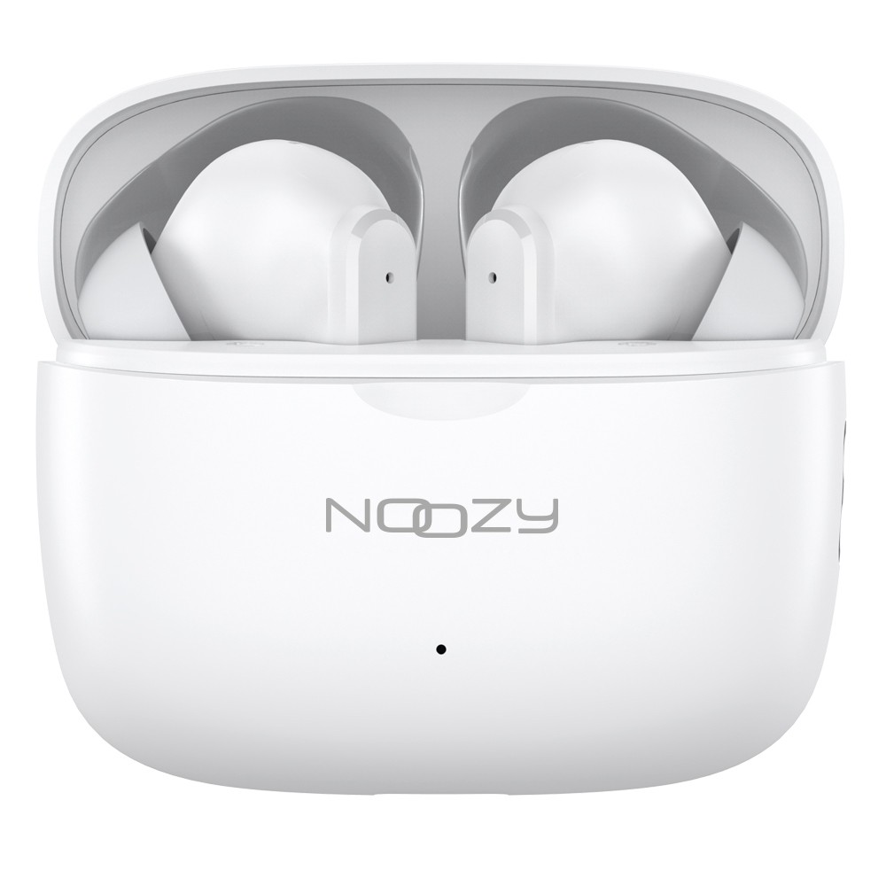 45978 Wireless Hands Free Noozy BH55 V5.4 με ANC + ENC για Μείωση Εξωτερικού Θορύβου 30 ώρες Αναπαραγωγής 6 ώρες Ομιλίας Λευκό - Image 1