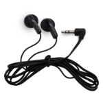 Hands Free 3.5mm Χωρίς Μικρόφωνο Κατάλληλα για Διαλέξεις και Ηχητικές Ξεναγήσεις 1.2m Μαύρα