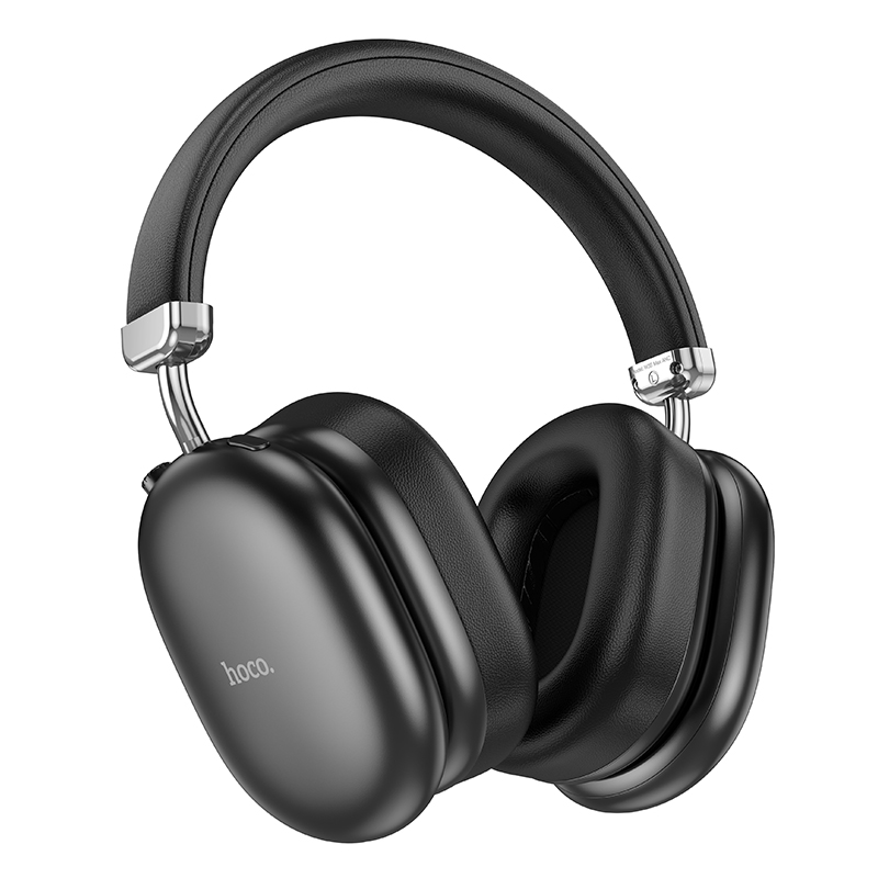 46790 Wireless Ακουστικά Stereo Hoco W35 Max V5.4 800mAh με υποδοχή Micro SD και AUX ANC Μαύρα - Image 1