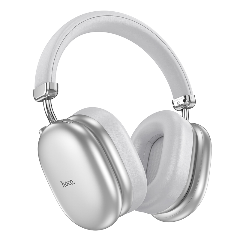 46791 Wireless Ακουστικά Stereo Hoco W35 Max V5.4 800mAh με υποδοχή Micro SD και AUX ANC Ασημί - Image 1