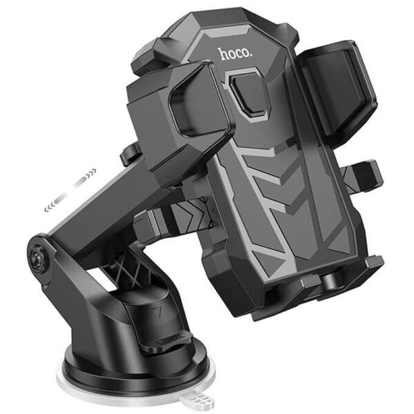 Βάση Στήριξης Αυτοκινήτου Hoco. DCA17 Armor 360° για Συσκευές 4"-7" με Επεκτεινόμενο Βραχίονα Μαύρη