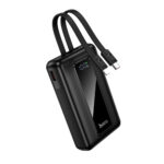 Power Bank Hoco J162A 20000mAh PD20W+22.5W QC με Θύρες USB+USB-C Ενσωματωμένα Καλώδια USB-C+Lighting και LED Ένδειξη Μαύρο