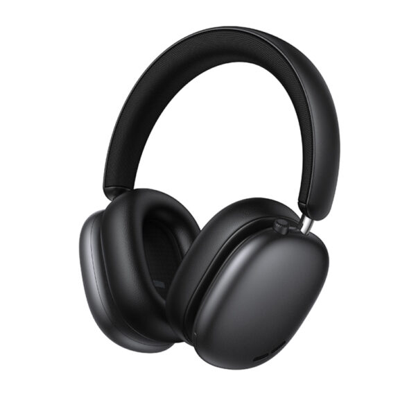 Wireless Ακουστικά Stereo Hoco W63 Triunfo ANC v5.4 500mAh με AUX Μαύρα