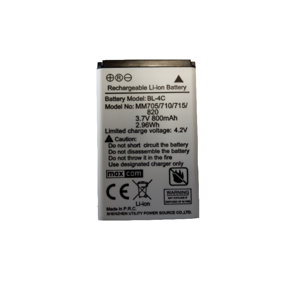 50913 Μπαταρία Maxcom Τύπου BL-4C 800mAh 3.7V Original Bulk με Κύκλωμα Προστασίας - Image 1