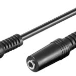 GOOBAY καλώδιο ήχου 3.5mm 50935 αρσενικό-θηλυκό, 3 pin, 10m, μαύρο