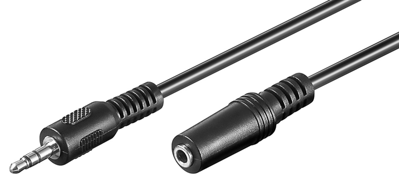50935 GOOBAY καλώδιο ήχου 3.5mm 50935 αρσενικό-θηλυκό, 3 pin, 10m, μαύρο - Image 1