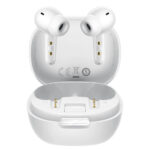 Wireless Hands Free Hoco EQ100 Intelligent TWS Dual Mic v6.0 500mAh 10h Λειτουργίας και AI Μετάφραση σε 134 Γλώσσες με Βάση Κινητού Λευκά