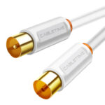 CABLETIME καλώδιο κεραίας CT-AV101, 75 Ohm, 1m, λευκό
