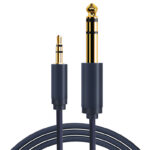 CABLETIME καλώδιο ήχου 3.5mm σε 6.3mm CT-H11G, 1.8m, μαύρο