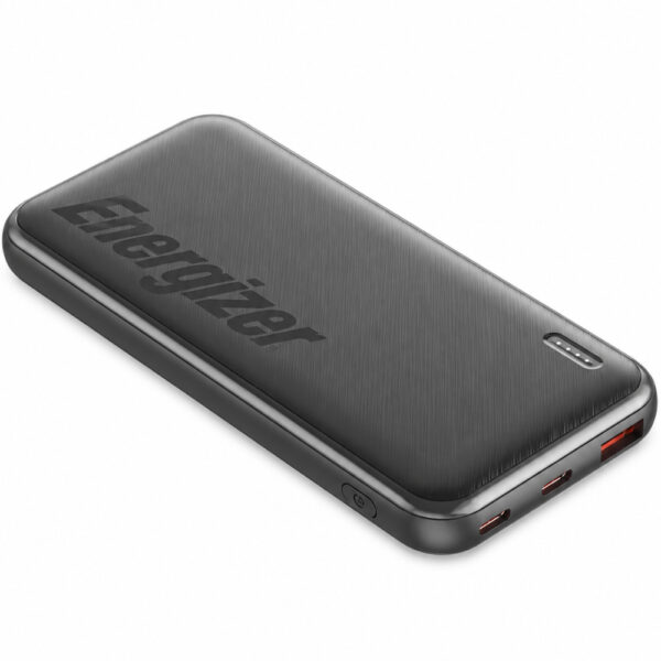 Power Bank Energizer UE10055PQ 10000mAh PD22.5W QC3.0 με 2xUSB-C 1xUSB-A και LED Ένδειξη Μπαταρίας Μαύρο
