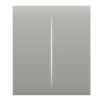 Ajax Center Button (2 Gang) Oyster