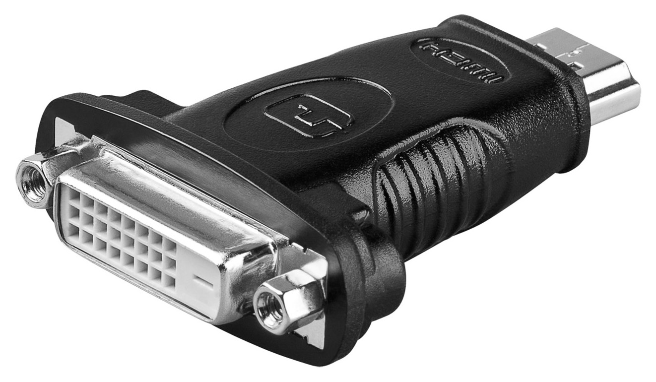 68098 GOOBAY αντάπτορας HDMI σε DVI-D Dual-Link 68098, μαύρος - Image 1