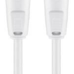 GOOBAY καλώδιο κεραίας αρσενικό 68145, <70dB, CCS, 1.5m, λευκό