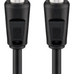 GOOBAY καλώδιο κεραίας αρσενικό 68146, <70dB, CCS, 1.5m, μαύρο