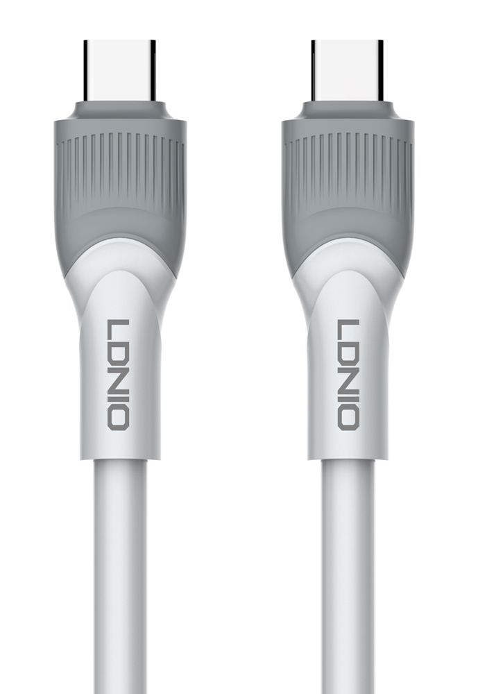 6933138601150 LDNIO καλώδιο USB-C σε USB-C LC602C, 100W PD, 2m, γκρι - Image 1