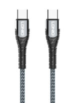 LDNIO καλώδιο USB-C σε USB-C LC101, 65W PD, 1m, γκρι