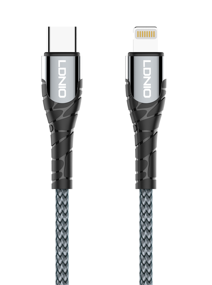 6933138690840 LDNIO καλώδιο Lightning σε USB-C LC111, 30W PD, 1m, γκρι - Image 1