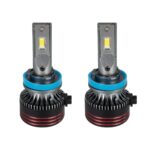GloboStar® 82087 H11 HL Line KIT Βασικού Φωτισμού Αυτοκινήτου & Φορτηγού 3rd Generation Can-Bus Extreme Series LED CREE CXB COB 60W/120W 10000lm/20000lm DC 12V Αδιάβροχο IP68 Ψυχρό Λευκό 6000K