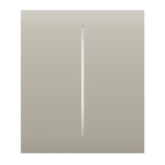 Ajax Center Button (2 Gang) Ivory